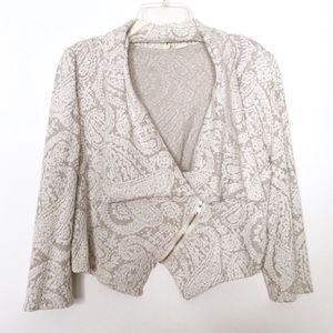 Moth | Lace Moto Sweater Jacket Anthropologie